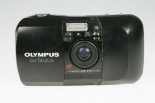 Olympus Infinity Stylus 35mm Film Party Street Point & Shoot Camera F/3.  5