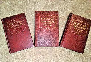 Selected Messages 3 Book Set Of Ellen G White Hardcover Sda