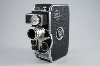 GREAT Bolex Paillard D8L 8mm Movie Camera w/ - w/ Pistol Grip,  Bag,  1 Lens 2