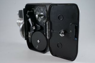 GREAT Bolex Paillard D8L 8mm Movie Camera w/ - w/ Pistol Grip,  Bag,  1 Lens 5