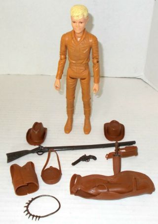 Marx Vintage Jay West Cowboy Figure 9 " Accessories Johnny Son Best Of The Kid