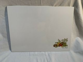 Vintage Corning Ware Cutting Board Spice Of Life La Sauge 10 ½” X 14 ¼”