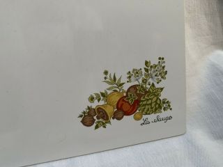 Vintage Corning Ware Cutting Board Spice of Life La Sauge 10 ½” x 14 ¼” 2