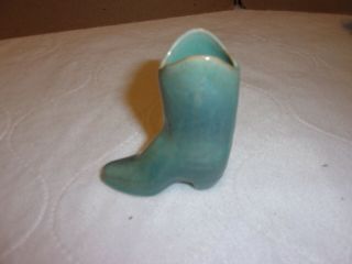 Vintage 3 1/4 " Tall Frankoma Pottery Boot