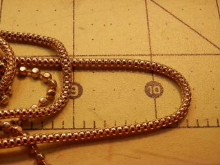 WOW Vintage 1950 ' s Deco Gold Tone Multi Strand FAB Showy Necklace 525a9 7