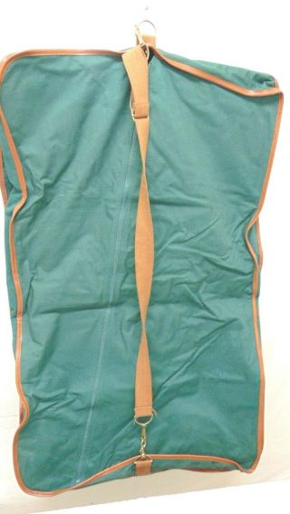 Vintage Polo Ralph Lauren Green Canvas Garment Travel Bag Hanging 38 " X 24 "