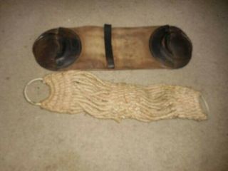 Vintage Western Saddle Girth Cinch Canvas And Leather