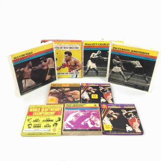9 Vintage 8mm Home Movie Reels Boxing Muhammad Ali,  George Foreman,  Etc Su130081
