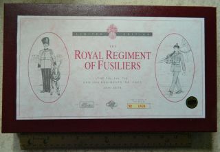 Vintage Britains 1:32 Royal Regiment Fusiliers 5193 Painted Metal Toy Soldiers