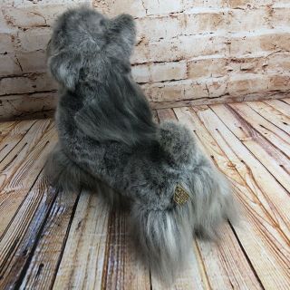 Vtg Russ Berrie Yomiko Schnauzer Stuffed Pet Dog Animal 14 inch Plush Toy 7966 3