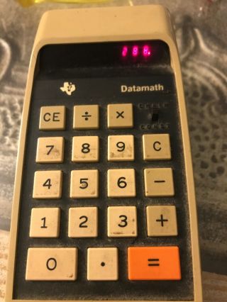 Vintage Texas Instruments Ti - 2500b Datamath Electronic Calculator