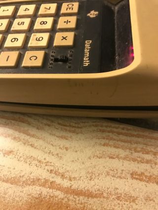 Vintage Texas Instruments TI - 2500B Datamath Electronic Calculator 5
