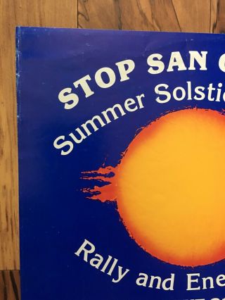 Vintage Stop San Onofre Summer Solstice Festival Bonnie Raitt WAR Poster NoNUKES 3