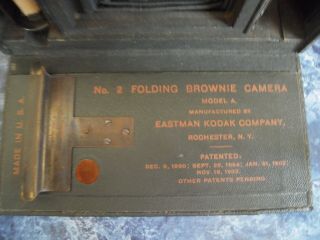 Antique Eastman Kodak Co No.  2 Brownie Folding Camera 5
