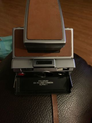 Polaroid Sx - 70 Land Camera Alpha 1 – – Stainless Steel/tan Body