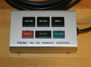 Teac Rc - 120 Remote Control For Reel To Reel Fits A - 2300s,  Others