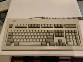 Ibm Model M 1391401 White Label 1988 Vintage Clicky Mechanical Keyboard