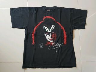 Kiss Army Depot Vintage Official Gene Simmons Solo Album T Shirt Aucoin