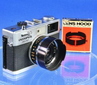 Olympus 35 Rc W 42mm 2.  8 E.  Zuiko Lens,  Hood 35mm Rangefinder Camera Battery