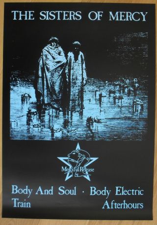 The Sisters Of Mercy Body And Soul Vintage Poster Wave Punk Gothic 