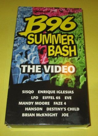 B96 Summer Bash The Video June 17 2000 Vintage Chicago Radio Vhs Tape
