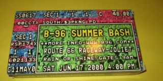 B96 SUMMER BASH THE VIDEO JUNE 17 2000 VINTAGE CHICAGO RADIO VHS TAPE 2