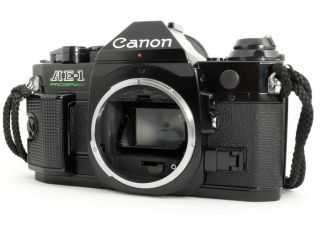 【excellent,  】canon Ae - 1 Program 35mm Slr Film Camera Black Body From Japan