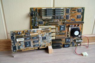 Motherboard Socket 7 P/i - P55tp4n,  Pci - Av264ct - N,  Pentium 133mhz Cpu,  32mb Ram
