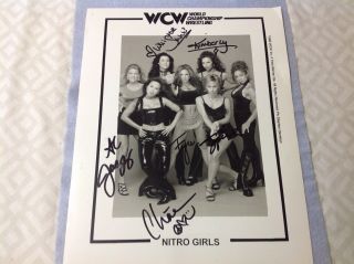 Vintage Wcw Nitro Girls,  Autographed Photo