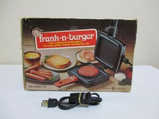 Vintage Ge Frank - N - Burger Replacement Power Cord From Hm - 1/3825 - 112 (2 Pin) Euc