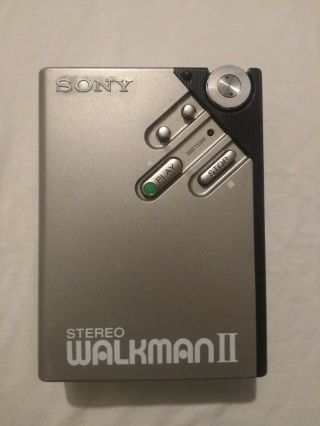 Vintage Sony Wm - 2 Cassette Tape Player