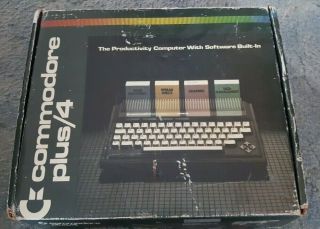 Rare Commodore Plus 4 Computer (232 Series) Nmib - Needs Tlc