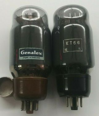 Strong Matched Pair Genelex Kt66 Vacuum Tubes