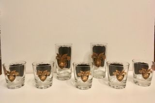 Vintage West Point Glasses Set Of 7 Benny Havens Oh West Point Glasses