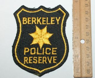 Very Old Berkeley Police Resve Alameda County California Vintage Worn Ca Pd