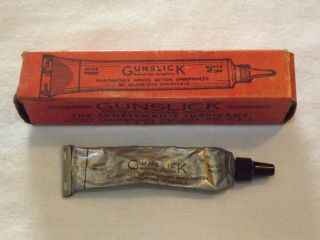 Vintage Gun Rifle Cleaning Gunslick Lubricant