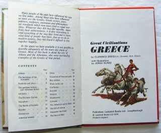 Vintage Ladybird Book - Great Civilisations Greece,  561,  15p First Edition - Fine 4