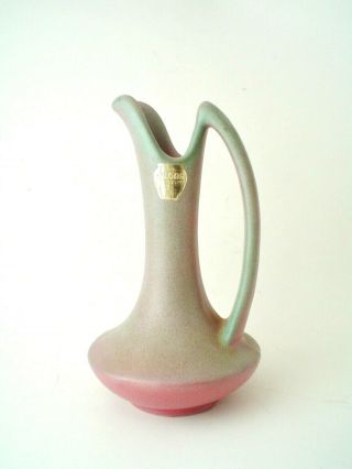 Vintage Mulberry And Teal Niloak Pottery Ewer Or Pitcher Sticker