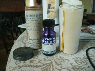 2 B Vintage The Dykem Company Layout Fluid Marking Dye For Steel Blue