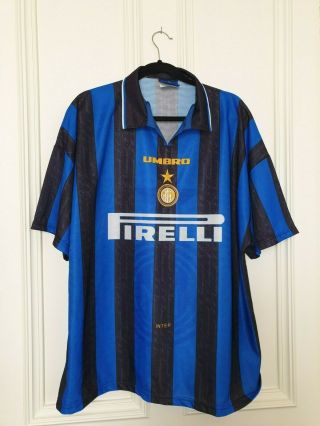 Vintage Inter Milan Home Shirt Top.  1997/98.  Collector 