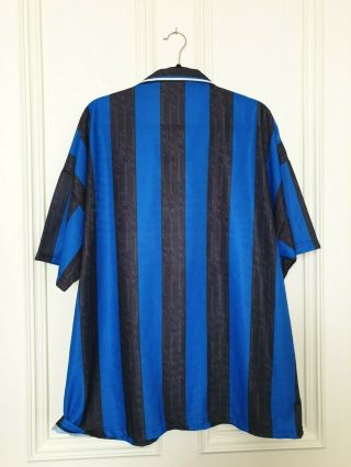 Vintage Inter Milan Home Shirt Top.  1997/98.  Collector ' s Item.  Ex. 2