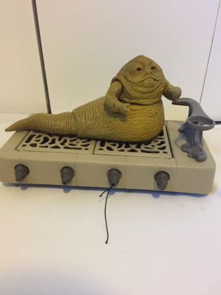 Vintage Star Wars Jabba The Hutt Action Playset Incomplete 1983