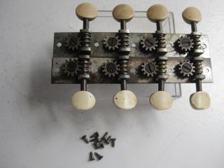 Vintage Fairbanks Vega Martin Mandolin Split Shaft Tuners Set For Project