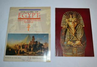 2 Vintage Egypt Egyptian Museum Exhibition Books Tutankhamun Land Of Pharaohs