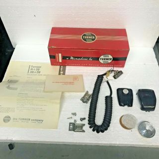 Vintage Turner Microphone Model M,  2/u W/ Box Ham Radio