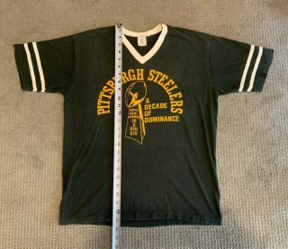 Vintage 1970 ' s Pittsburgh Steelers Bowl Champs T - Shirt - One - of - a - Kind 4
