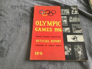 1956 London Olympic Games Official Report British Association Olympics Sport @