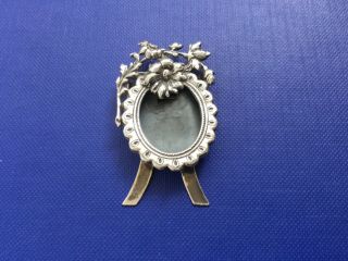 Vintage Miniature Dolls House Sterling Silver Frame With Easel Stand Hallmarked