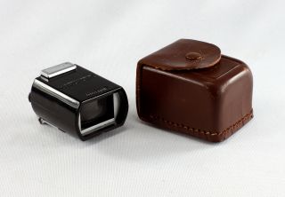 Voigtlaender Finder Turnit 3 for 35,  50 and 100 mm lenses,  in leather case 2