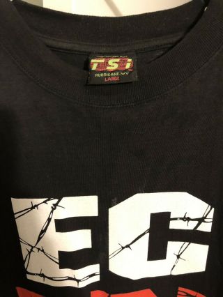 Vintage ECW Wrestling Shirt Mens L Double Sided Signed Like EC F ' N W 2000 3